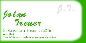 jolan treuer business card